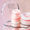 Three jars of glowoasis vegan probiotic makeupmelt cleansing balm for effortless makeup removal.