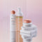 glowoasis vegan probiotics ready set glow trio, featuring cloudcleanse cloud whipped daily gentle facial cleanser, murumuru ultra calming toner and hydra surge moisturizer cream.