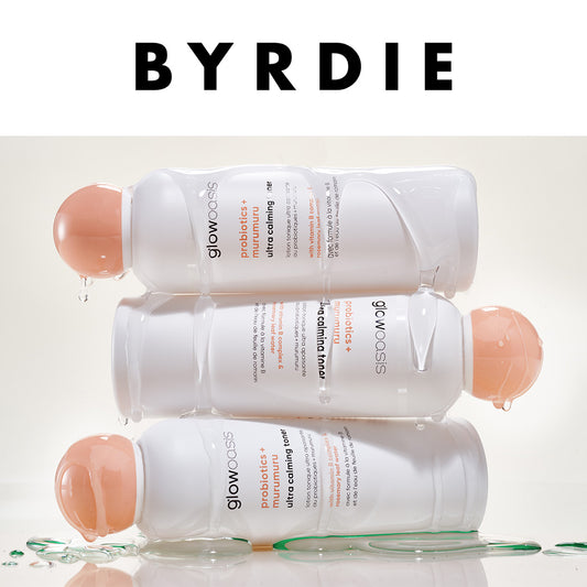 probiotics + murumuru ultra calming toner featured on Byrdie press publication