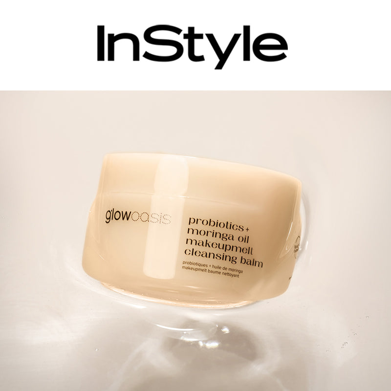 glowoasis makeupmelt cleanser & refreshing eye duo Featured in InStyle's False Eyelash Trend Article