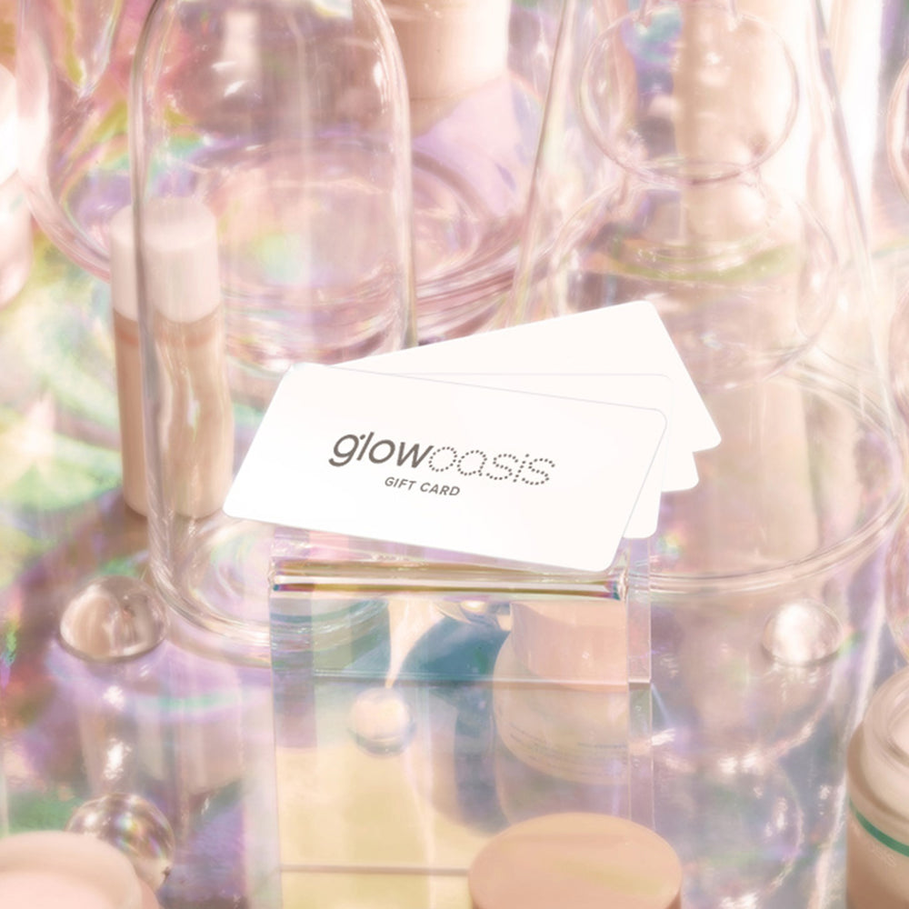 glowoasis digital gift card for vegan probiotic skincare.