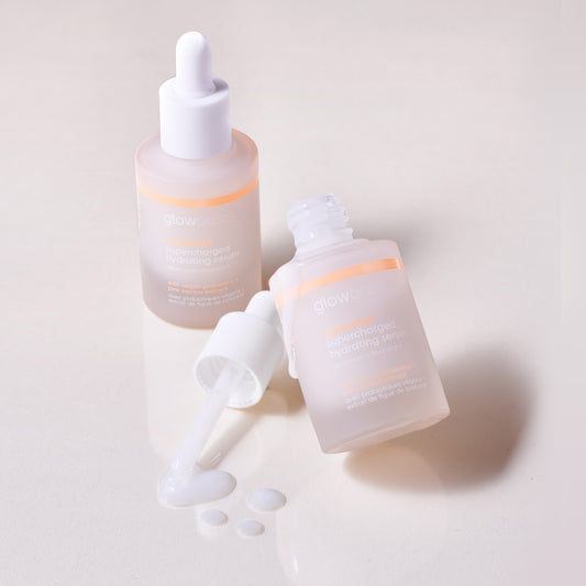 glowoasis vegan probiotics glowshot duo supercharged hydrating serum formula.