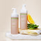 two bottles of glowoasis vegan probiotics cloudcleanse cloud whipped gentle daily foam cleanser 
